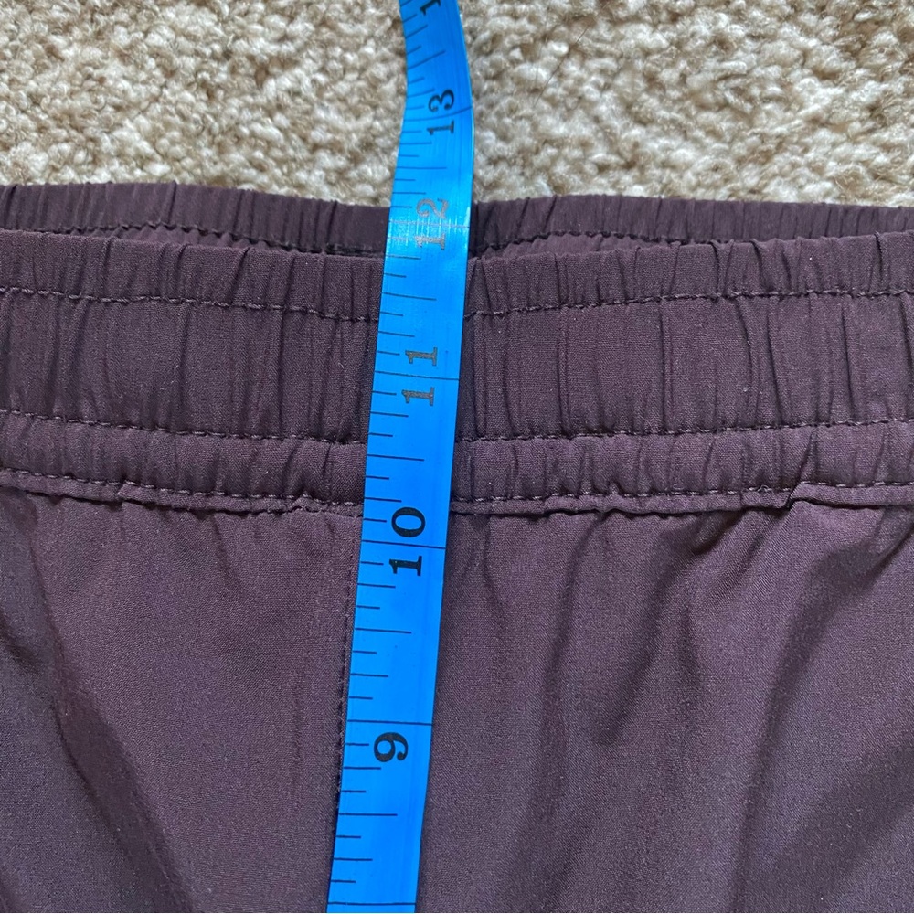 Eddie Bauer Fleece Lined Cargo Jogger Pants 12 Deep Purple Plum Gorpcore Hiking - Picture 7 of 10